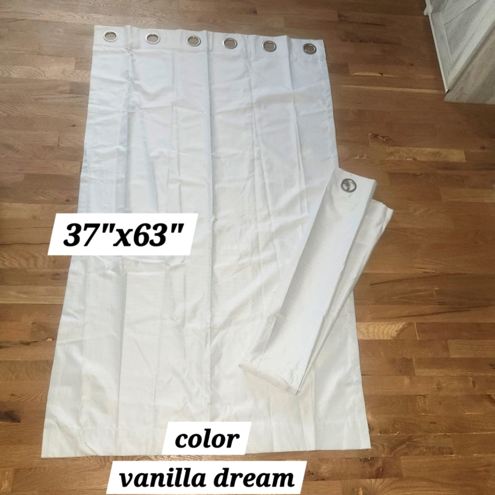 White Grommet Curtain Panel